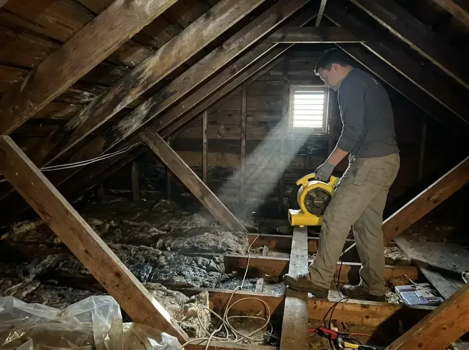 attic-water-damage-drying-proc-007 — frequently asked questions, Emergency Water Extraction & 24/7 Flood Response in Kimberl…